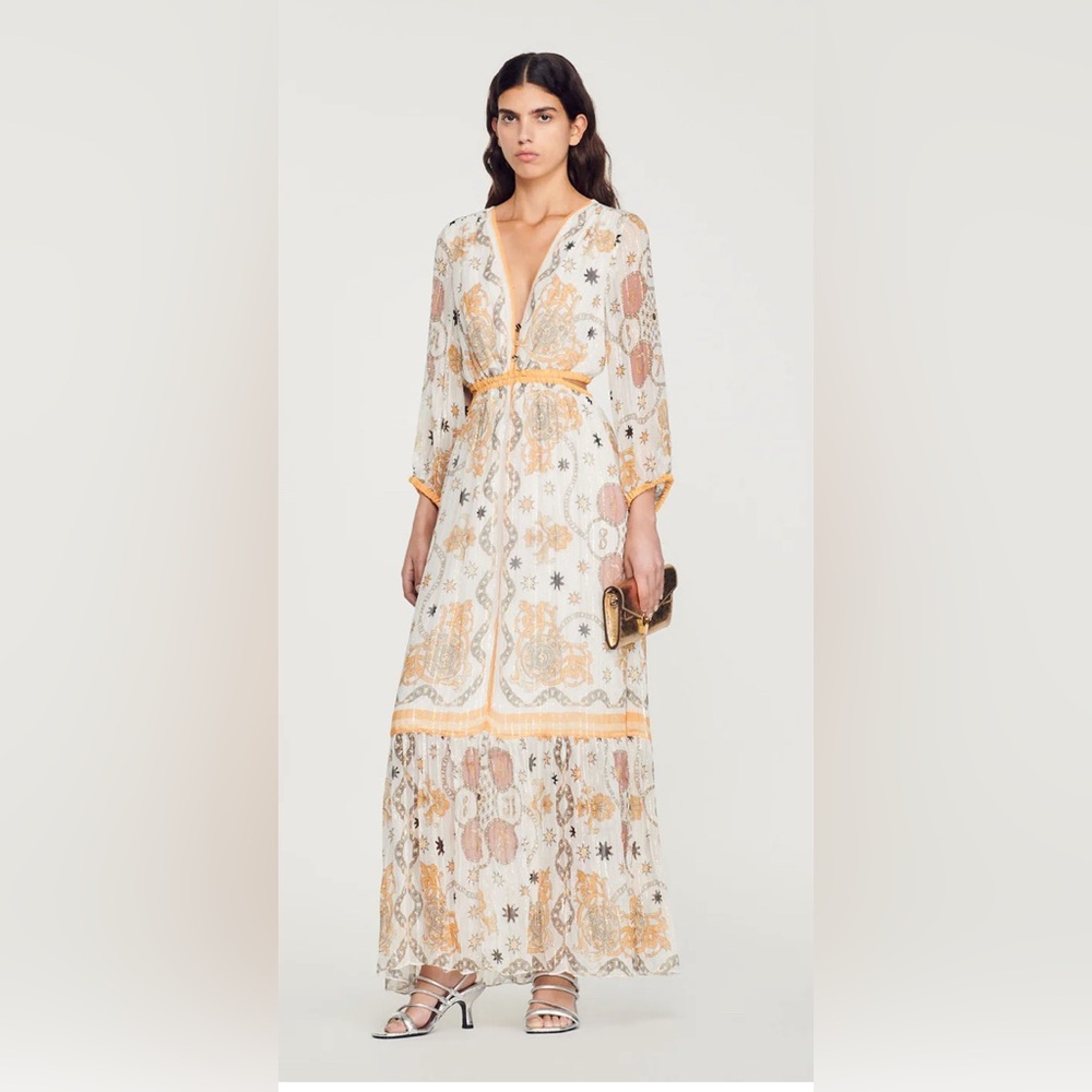 Sandro Valdemossa Maxi Dress